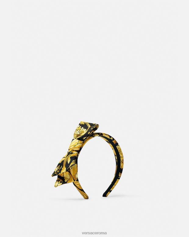 esso Versace bambini Cerchietto con fiocco barocco stampa JT08Z2066 Accessori