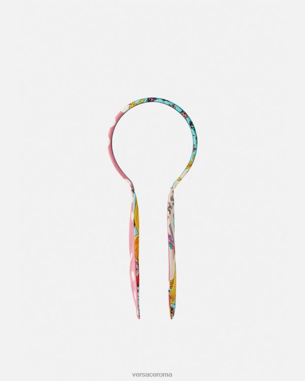 esso Versace bambini fascia per farfalle rosa e bianco JT08Z2060 Accessori