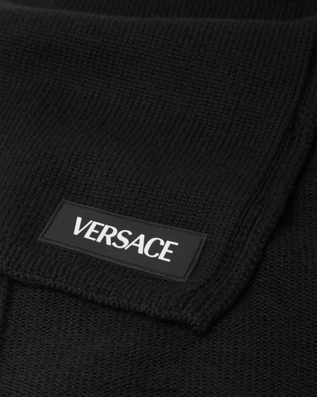 esso Versace bambini sciarpa con logo nero JT08Z2061 Accessori