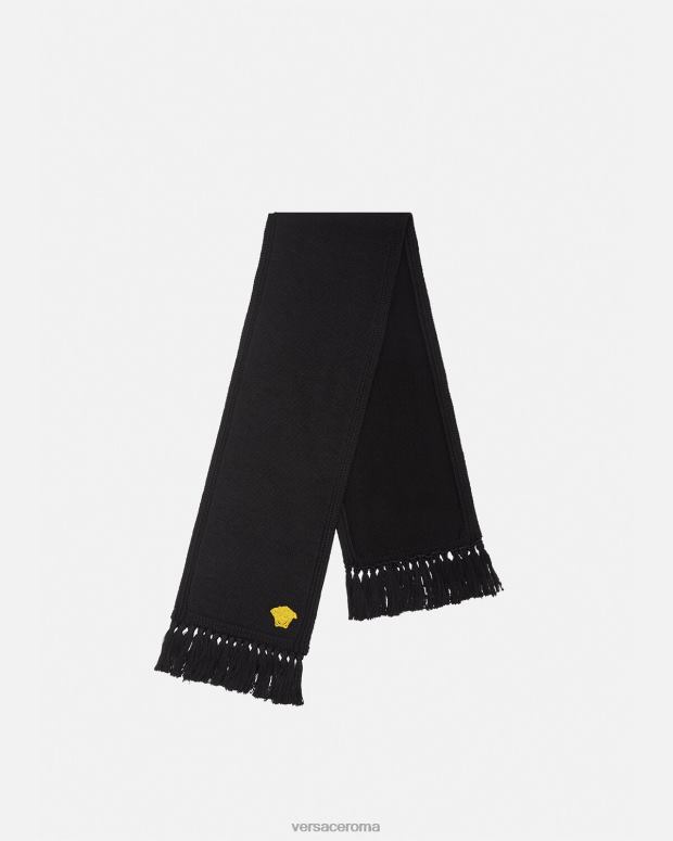 esso Versace bambini sciarpa con medusa nero JT08Z2072 Accessori