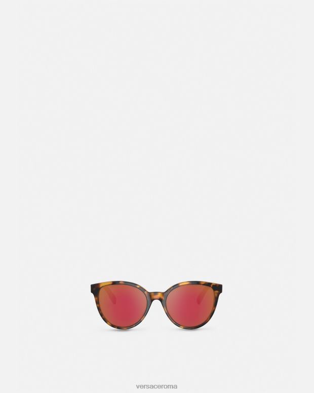 esso Versace bambini occhiali da sole con logo l'Avana JT08Z2080 Accessori