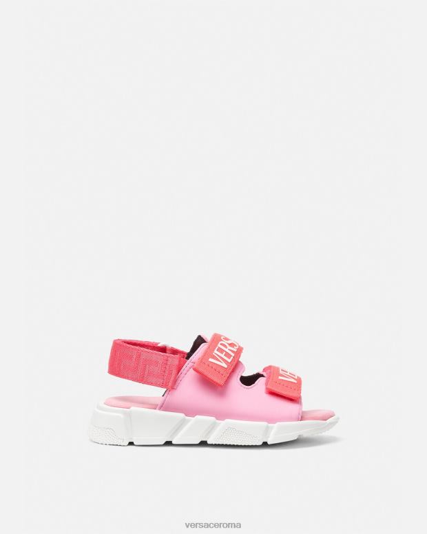 esso Versace bambini sandali da bambino con logo rosa JT08Z1879 scarpa