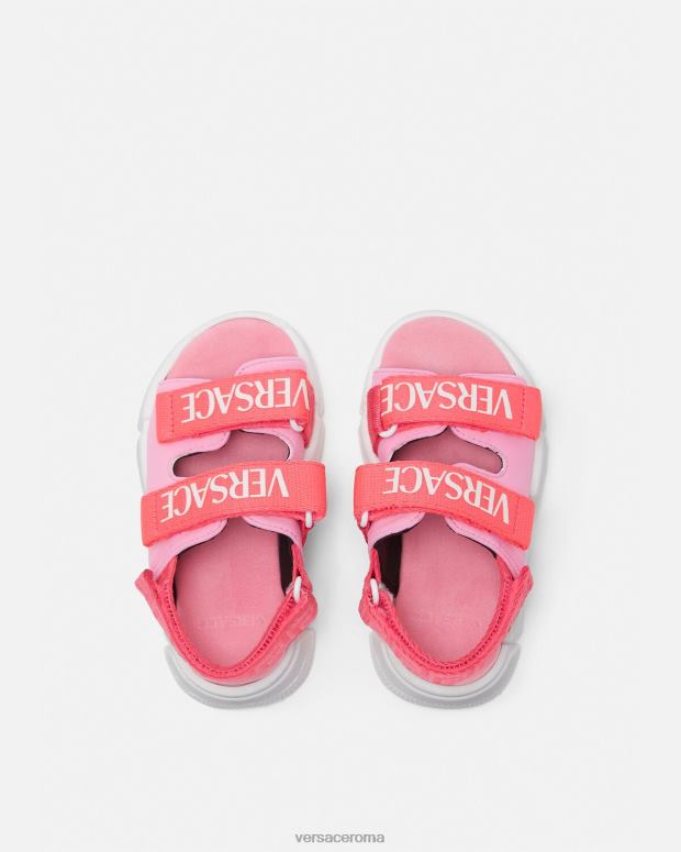 esso Versace bambini sandali da bambino con logo rosa JT08Z1879 scarpa