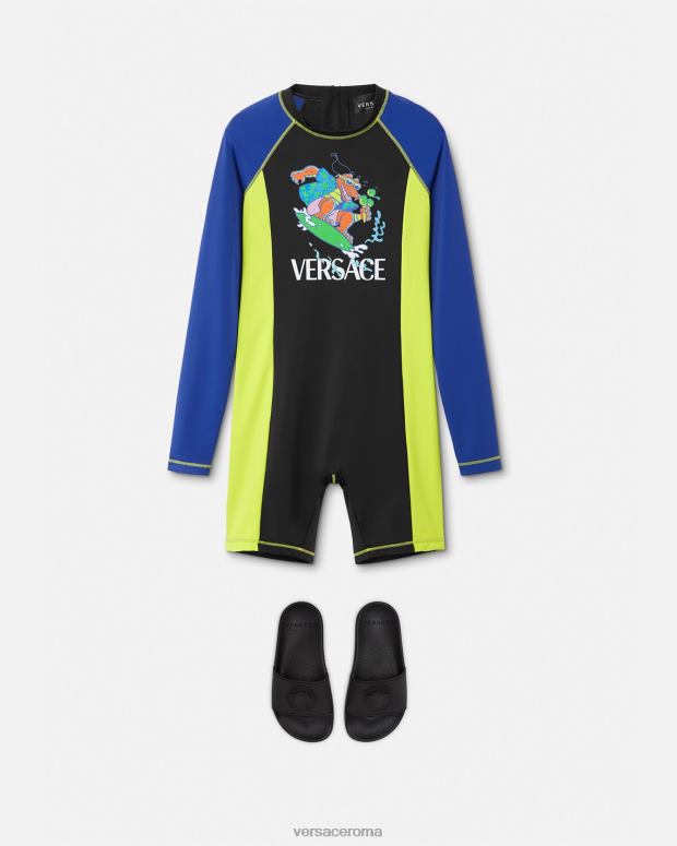 esso Versace bambini muta protettiva solare multicolore JT08Z2136 vestiario