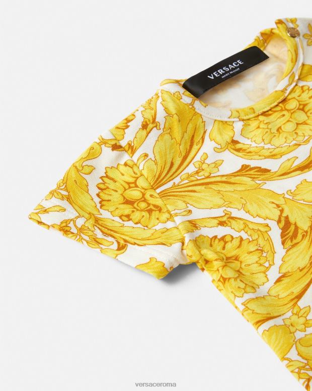 esso Versace bambini Tutina barocca per neonato stampa JT08Z1829 vestiario