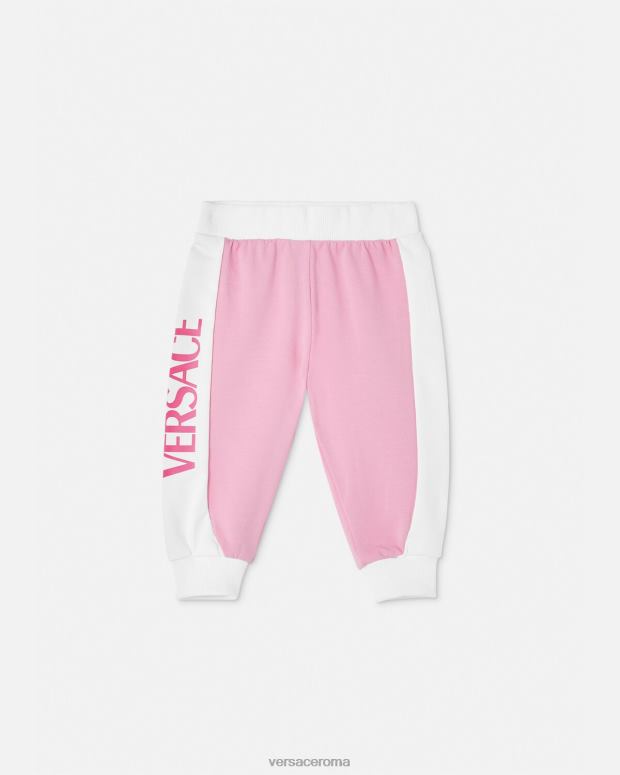 esso Versace bambini pantaloni della tuta da bambino con logo 6p910 JT08Z1857 vestiario