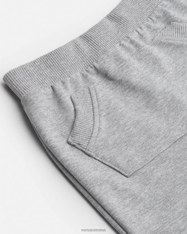 esso Versace bambini pantaloni della tuta da bambino con logo grigio JT08Z1862 vestiario