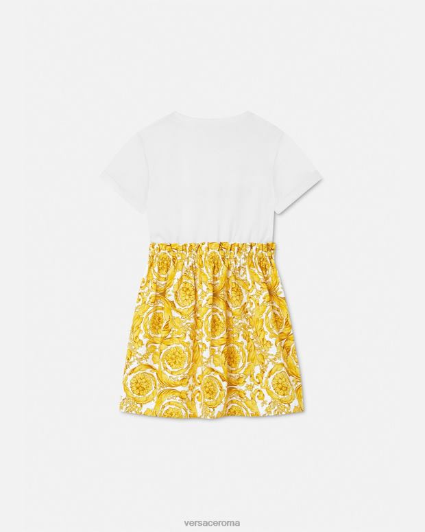 esso Versace bambini abito t-shirt barocco stampa JT08Z1984 vestiario