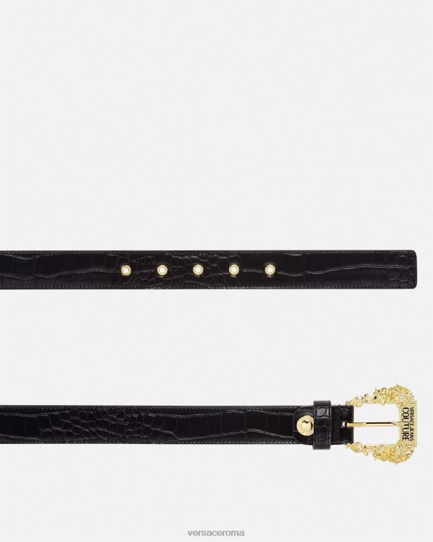 esso Versace donne cintura couture1 nero JT08Z2326 Accessori