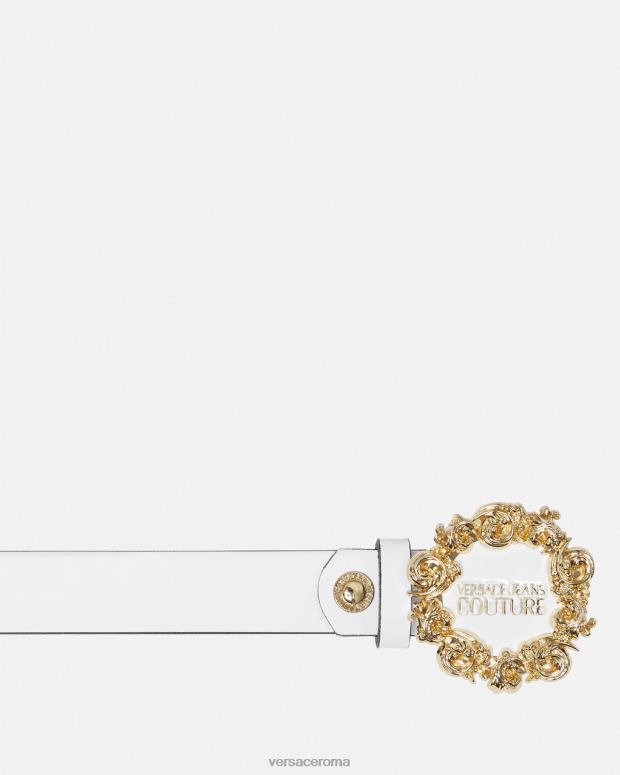 esso Versace donne cintura couture 1 bianco JT08Z2336 Accessori