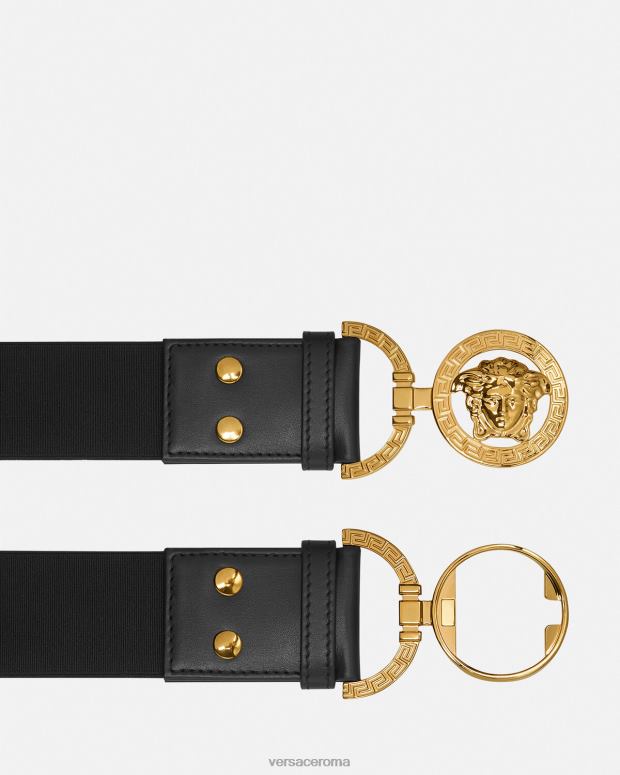 esso Versace donne cintura della medusa nero JT08Z522 Accessori