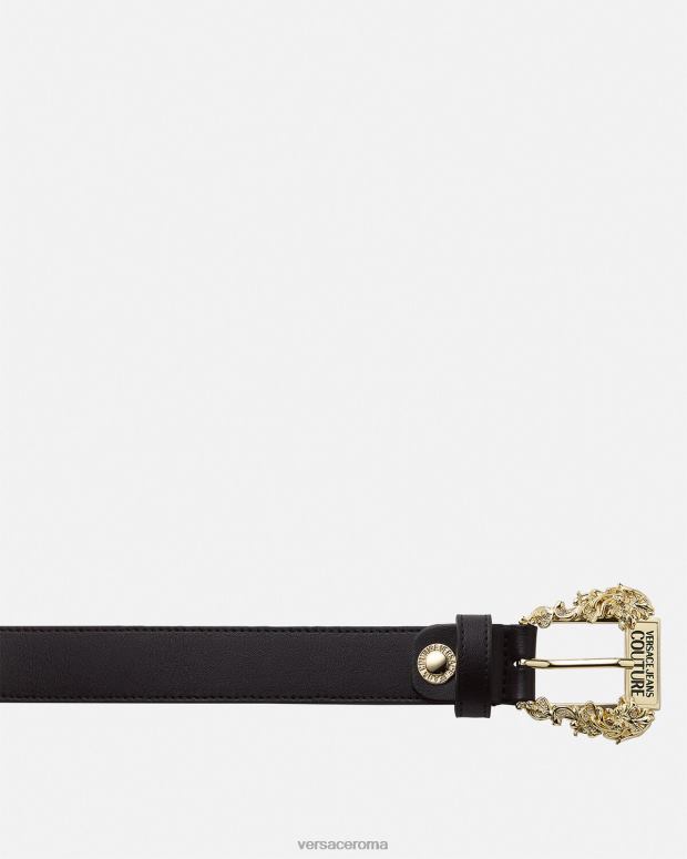 esso Versace donne cintura in pelle couture1 nero JT08Z2342 Accessori