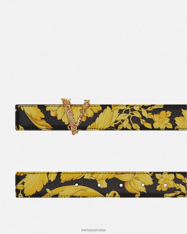 esso Versace donne cintura in pelle virtus barocco stampa JT08Z554 Accessori