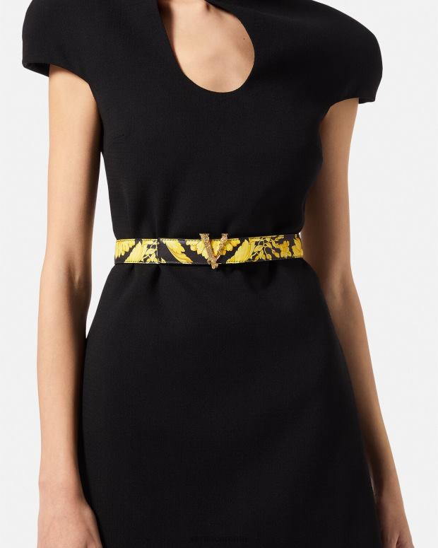 esso Versace donne cintura in pelle virtus barocco stampa JT08Z554 Accessori