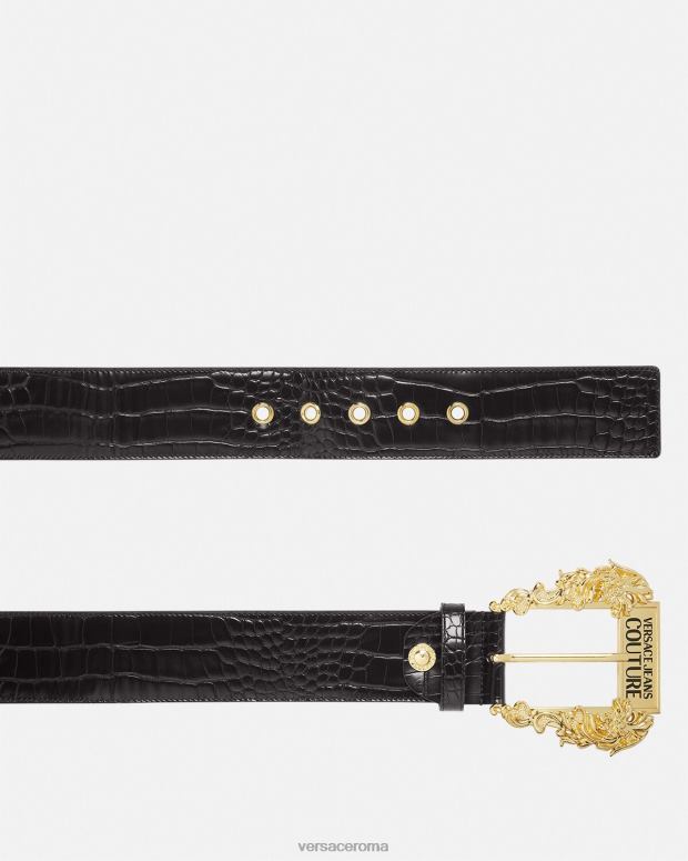 esso Versace donne cintura larga couture1 nero JT08Z2323 Accessori