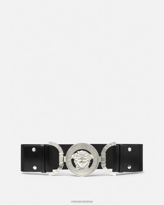 esso Versace donne cintura larga medusa '95 nero JT08Z523 Accessori