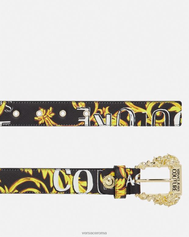esso Versace donne cintura logo couture1 oro nero JT08Z2351 Accessori