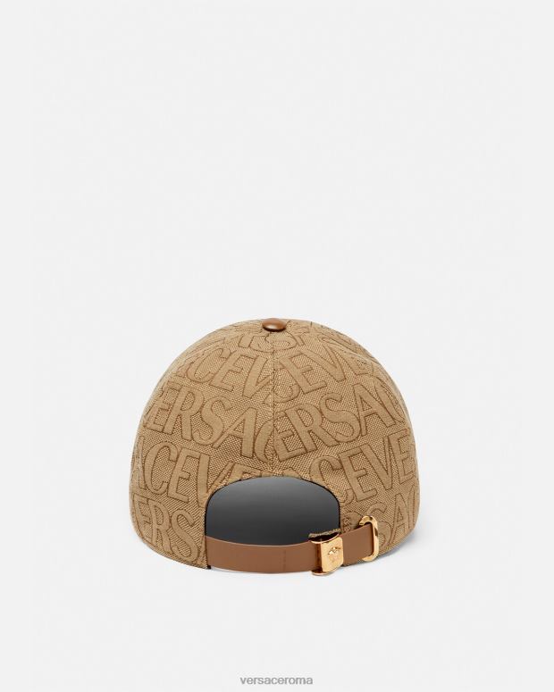 esso Versace donne berretto da baseball integrale marrone JT08Z868 Accessori
