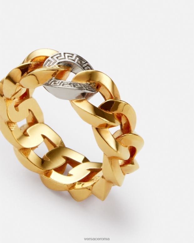 esso Versace donne anello a catena con medusa oro JT08Z786 Accessori