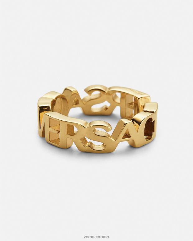 esso Versace donne anello con logo oro JT08Z805 Accessori
