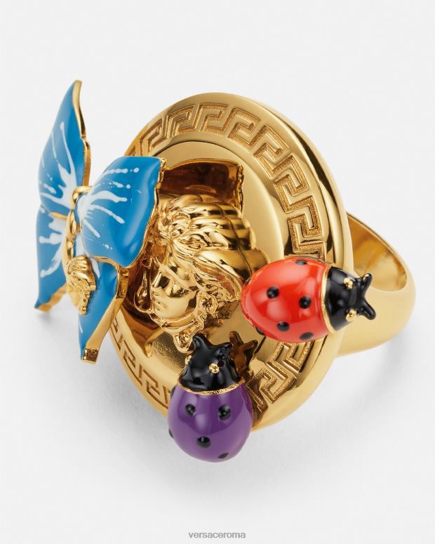 esso Versace donne anello con medusa farfalla oro JT08Z712 Accessori