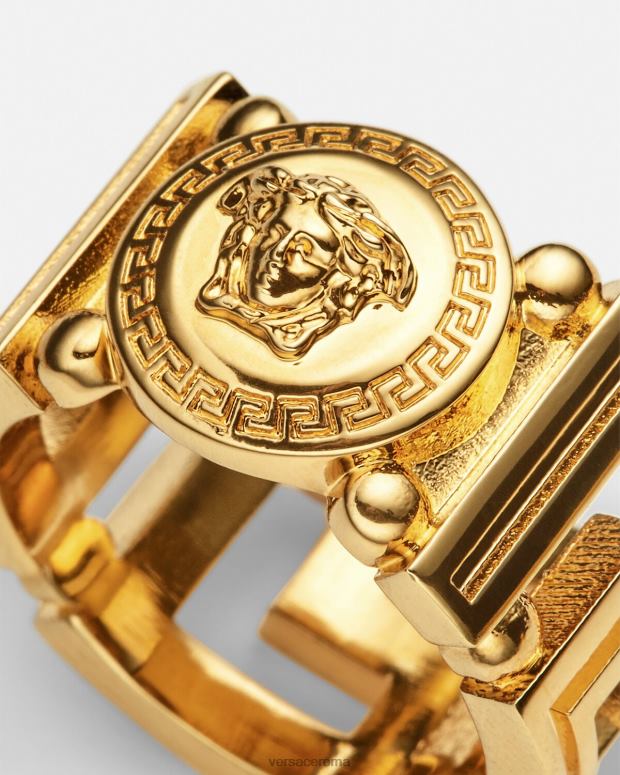 esso Versace donne anello medusa greca oro JT08Z751 Accessori