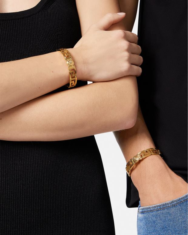 esso Versace donne bracciale con medusa greca oro JT08Z757 Accessori