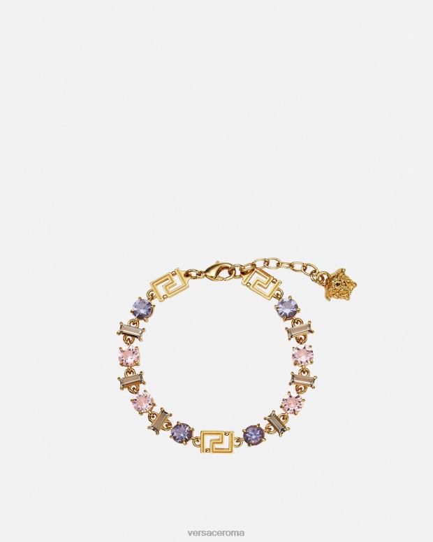 esso Versace donne bracciale grecata in cristalli un colore JT08Z839 Accessori
