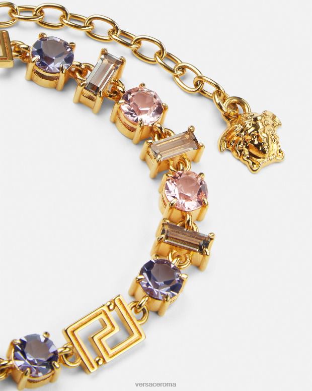 esso Versace donne bracciale grecata in cristalli un colore JT08Z839 Accessori