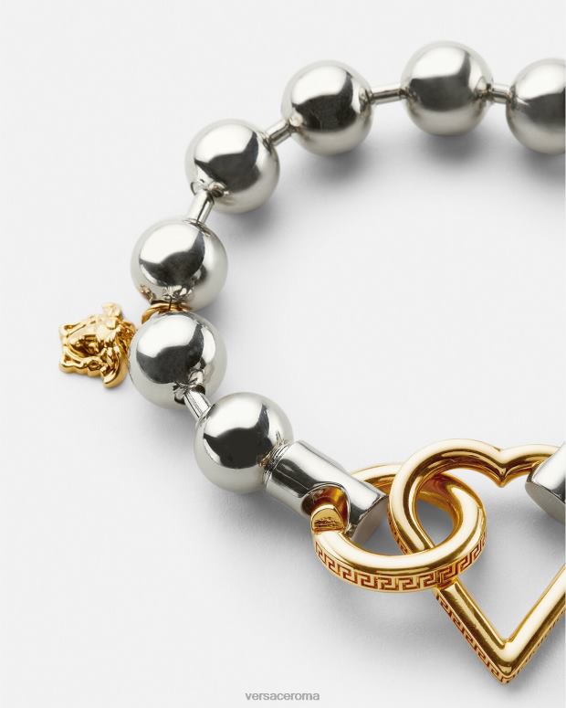 esso Versace donne braccialetto a catena originale argento oro JT08Z831 Accessori