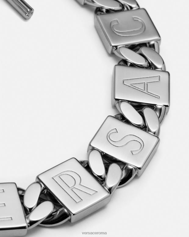 esso Versace donne braccialetto di piastrelle argento JT08Z737 Accessori