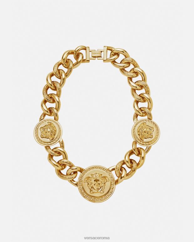 esso Versace donne collana a catena con medusa oro JT08Z784 Accessori
