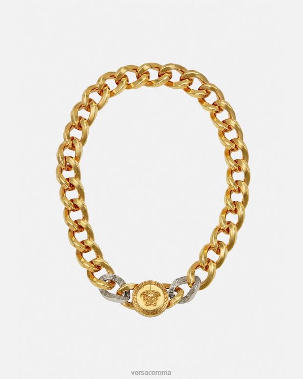 esso Versace donne collana a catena con medusa oro JT08Z785 Accessori