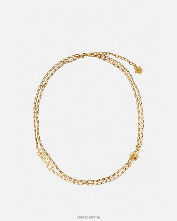 esso Versace donne collana con logo medusa oro JT08Z800 Accessori