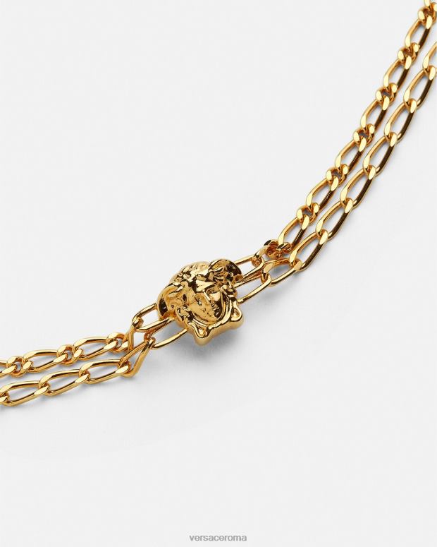 esso Versace donne collana con logo medusa oro JT08Z800 Accessori