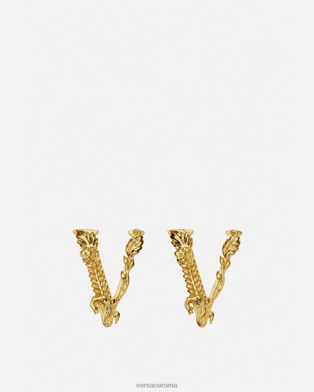 esso Versace donne orecchini a bottone virtus oro JT08Z813 Accessori