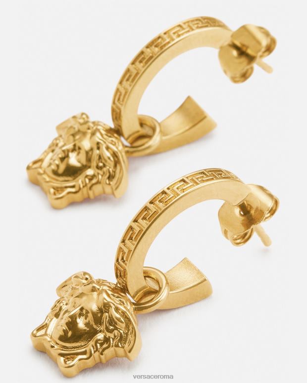 esso Versace donne orecchini a cerchio la medusa greca oro JT08Z766 Accessori