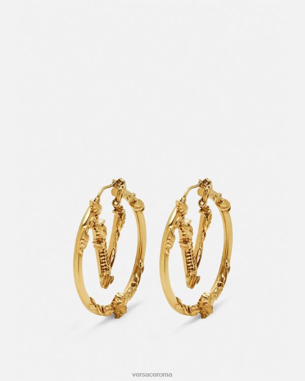 esso Versace donne orecchini a cerchio virtus oro JT08Z814 Accessori