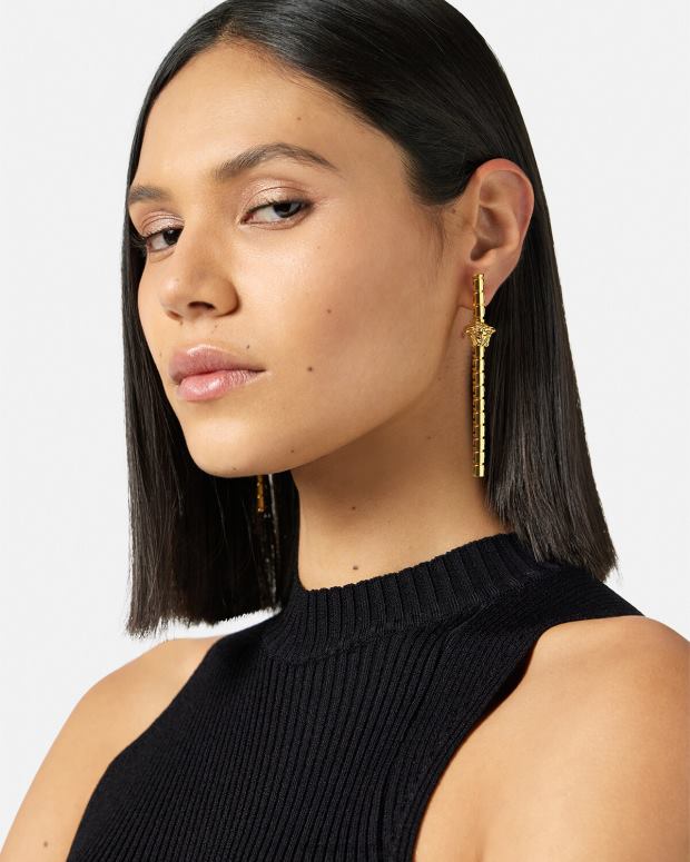 esso Versace donne orecchini asimmetrici greca oro JT08Z750 Accessori