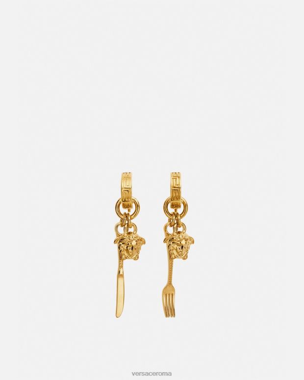 esso Versace donne orecchini con posate medusa oro JT08Z819 Accessori