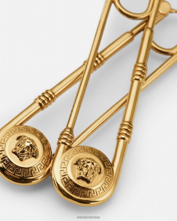 esso Versace donne orecchini con spilla da balia oro JT08Z798 Accessori