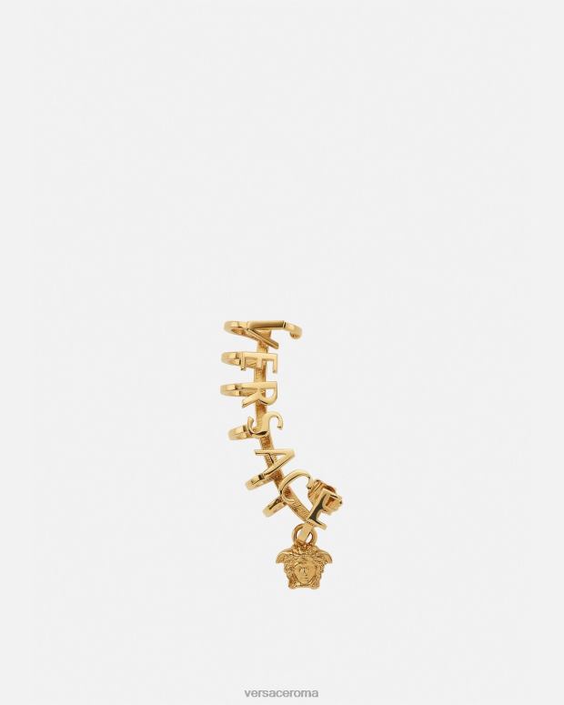 esso Versace donne polsino auricolare con logo medusa oro JT08Z802 Accessori