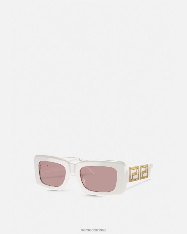 esso Versace donne infiniti occhiali da sole greca bianco JT08Z602 Accessori