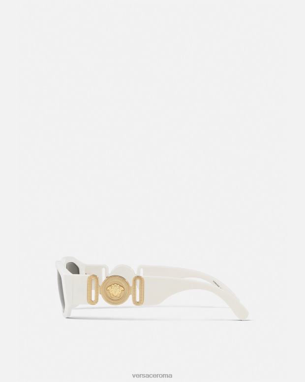 esso Versace donne occhiali da sole Biggie Medusa bianco JT08Z647 Accessori