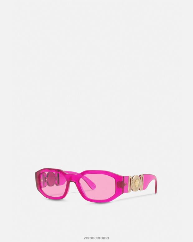 esso Versace donne occhiali da sole Biggie Medusa fucsia JT08Z651 Accessori