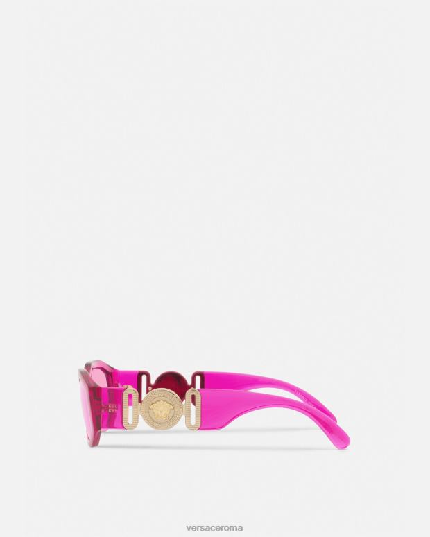 esso Versace donne occhiali da sole Biggie Medusa fucsia JT08Z651 Accessori