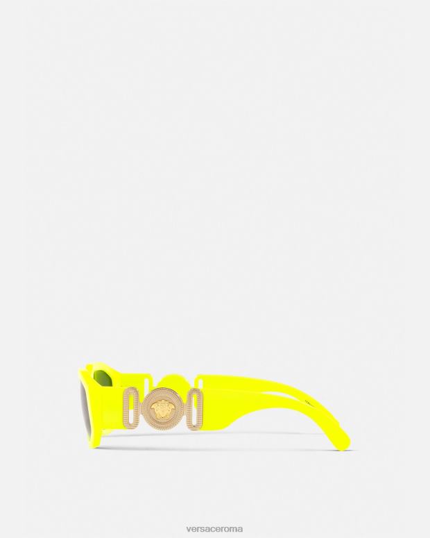 esso Versace donne occhiali da sole Biggie Medusa giallo neon JT08Z652 Accessori