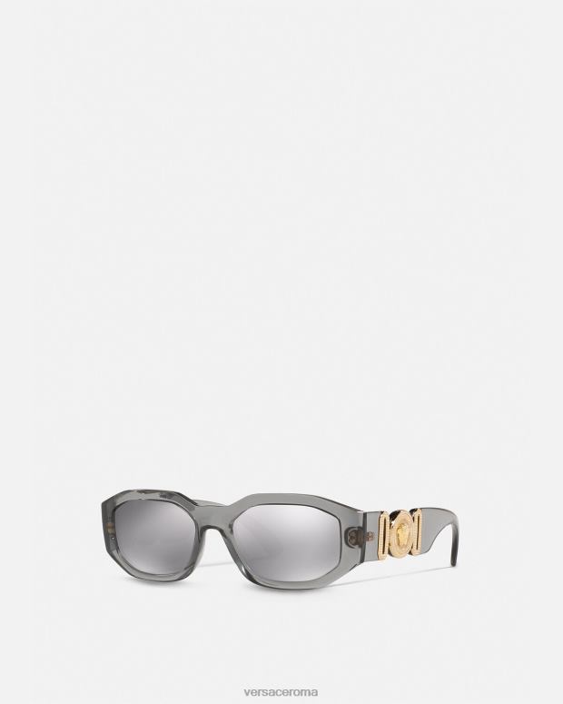 esso Versace donne occhiali da sole Biggie Medusa grigio JT08Z648 Accessori