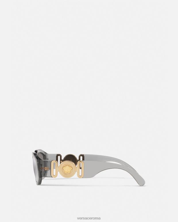 esso Versace donne occhiali da sole Biggie Medusa grigio JT08Z648 Accessori