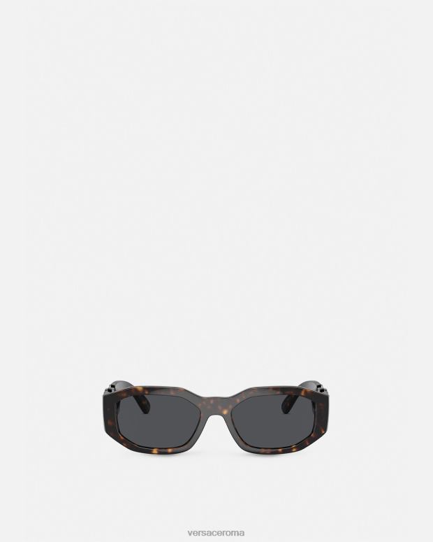 esso Versace donne occhiali da sole Biggie Medusa l'Avana JT08Z630 Accessori
